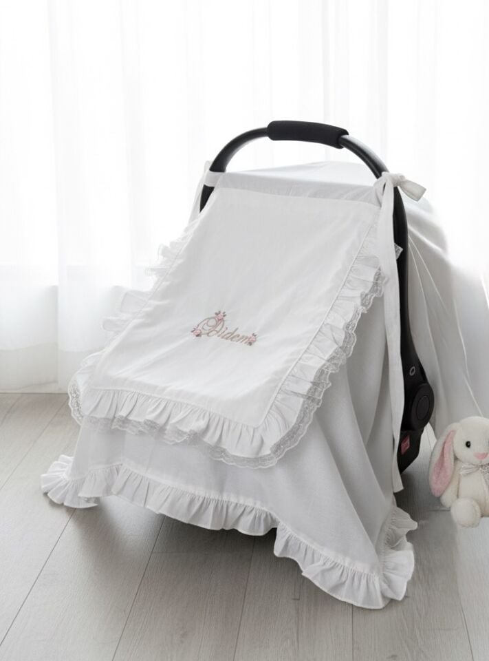 Pamuk Bebek Arabası Örtüsü