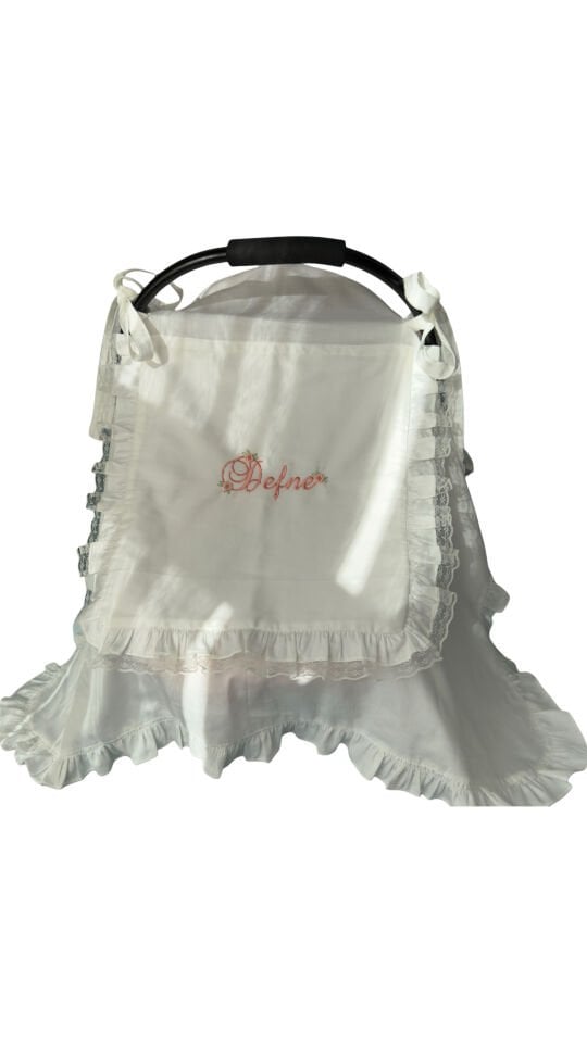 Pamuklu Bebek Arabası Örtüsü – %100 Pamuk Saten