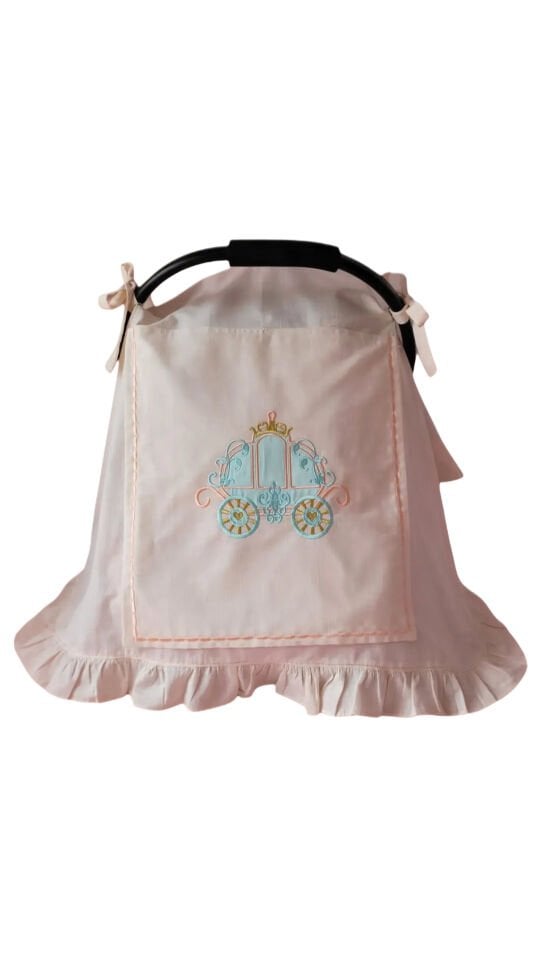 Pamuklu Bebek Puset Örtüsü