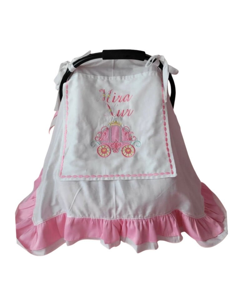 %100 pamuk bebek puset örtüsü – güvenli bağlama sistemli kullanım