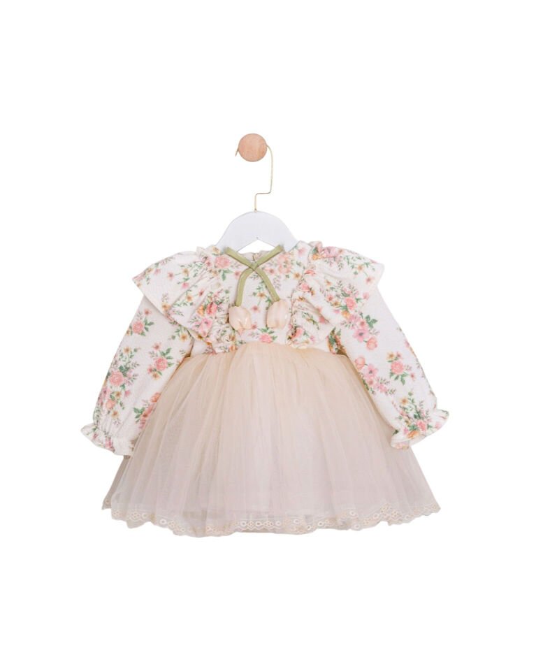 Çiçekli bebek elbisesi
