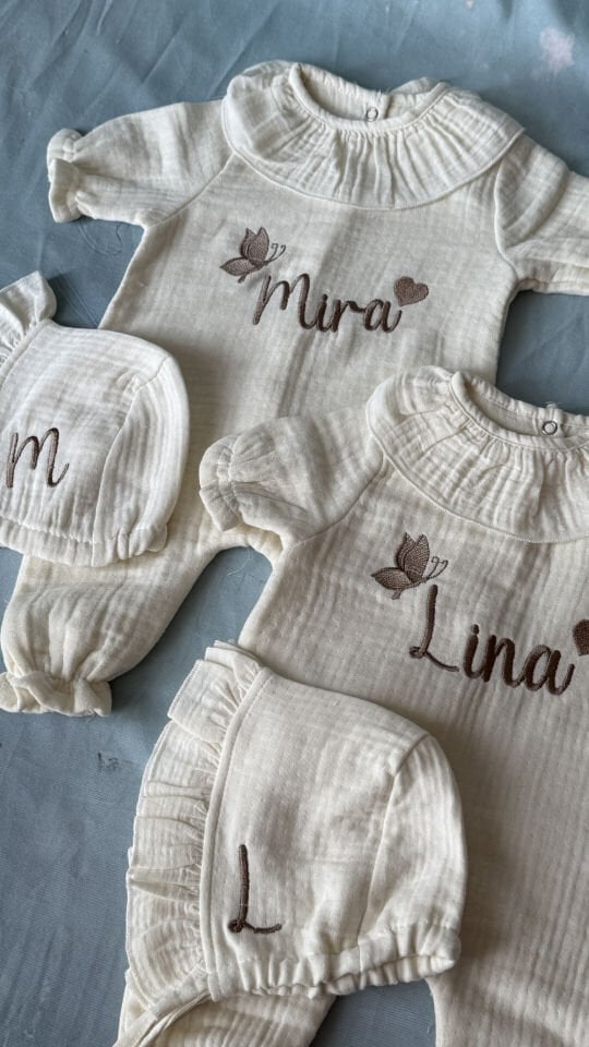 yenidogan muslin bebek tulum