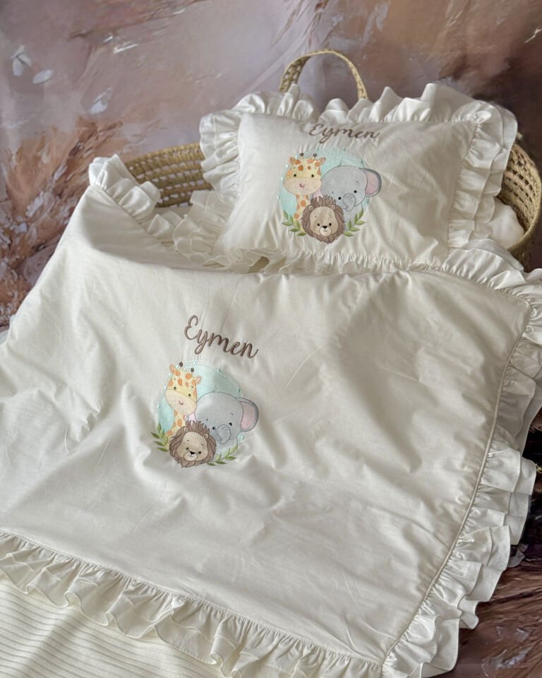 kişiye özel bebek nevresim seti